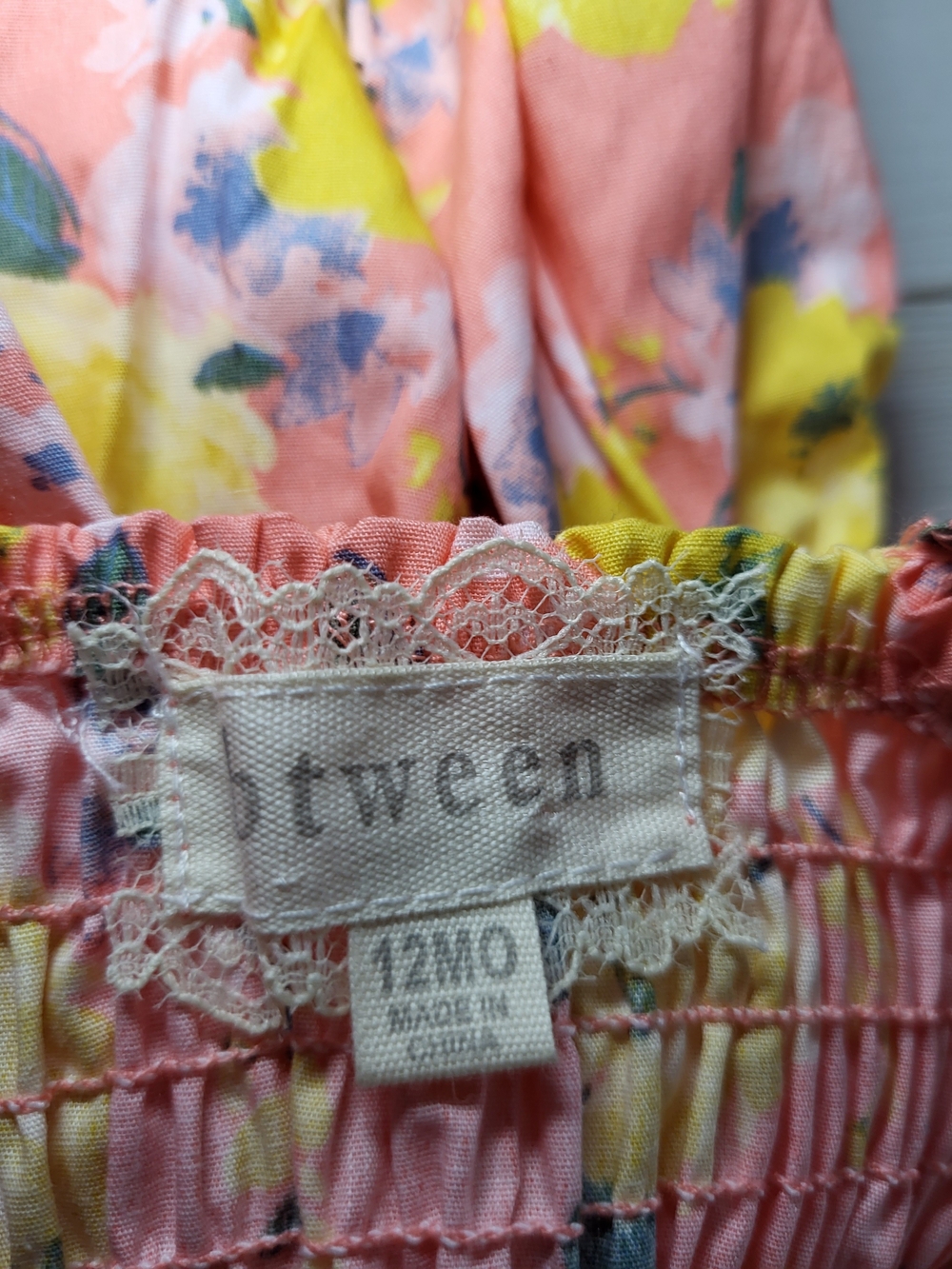 Infant Girl'sl Dress & Romper Old Navy Sunflowers Set Of 2 Baby Outfits 6-12 m. - Picture 6 of 7
